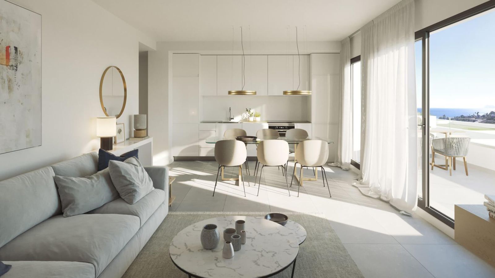 07 modern apartment interior sea view